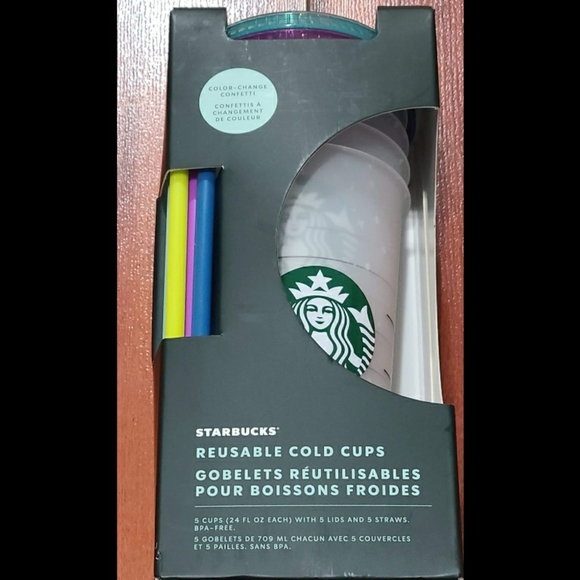 Starbucks Reusable Color Changing Cups 24 oz NEW - Picture 1 of 6